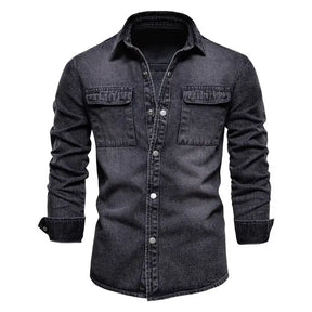 Camisa Jeans Masculina Elegance