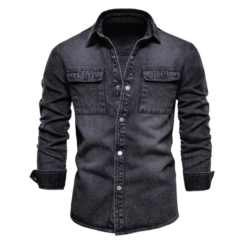 Camisa Jeans Masculina Elegance