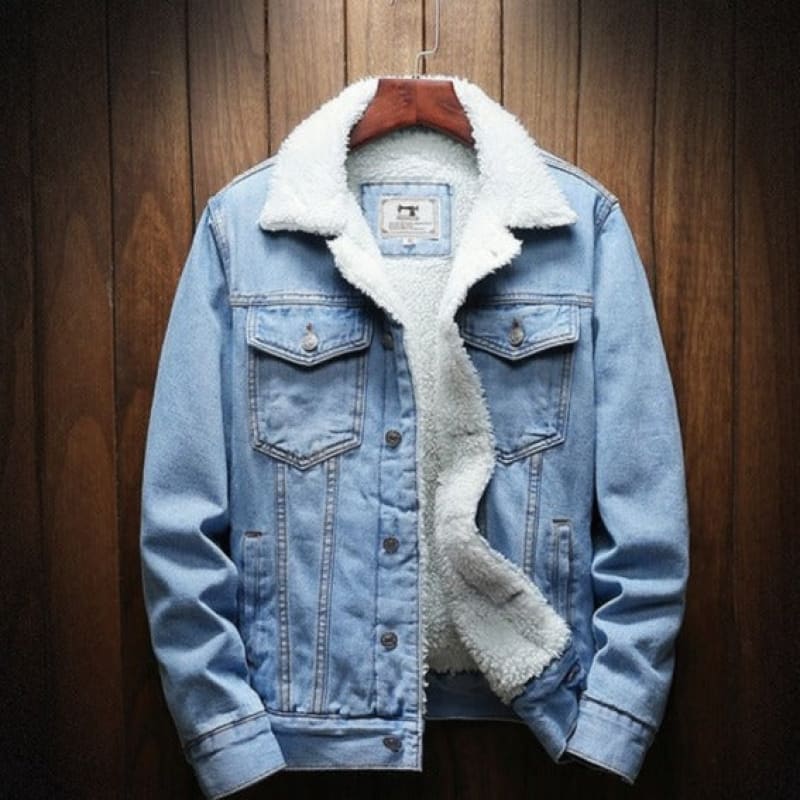 Jaqueta Masculina Jeans Com Pelos