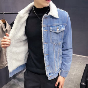 Jaqueta Masculina Jeans Com Pelos