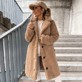 Sobretudo Feminino Longo de Lã