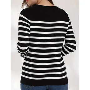 Suéter Feminino Listrado