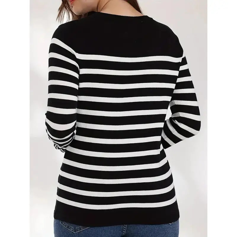 Suéter Feminino Listrado