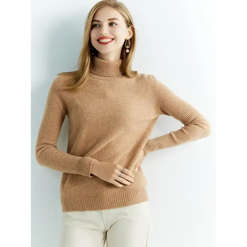 Suéter Gola Alta Feminino