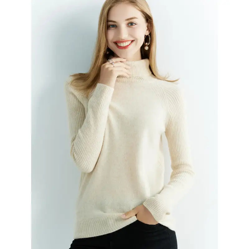 Suéter Gola Alta Feminino