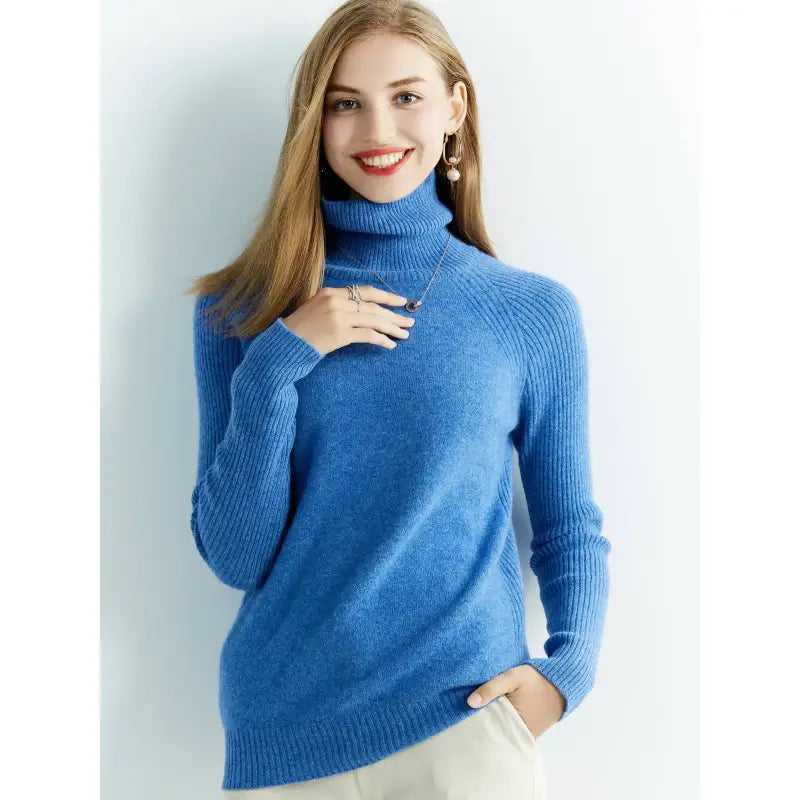 Suéter Gola Alta Feminino