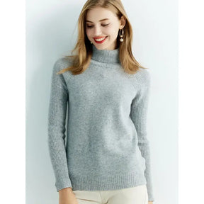 Suéter Gola Alta Feminino