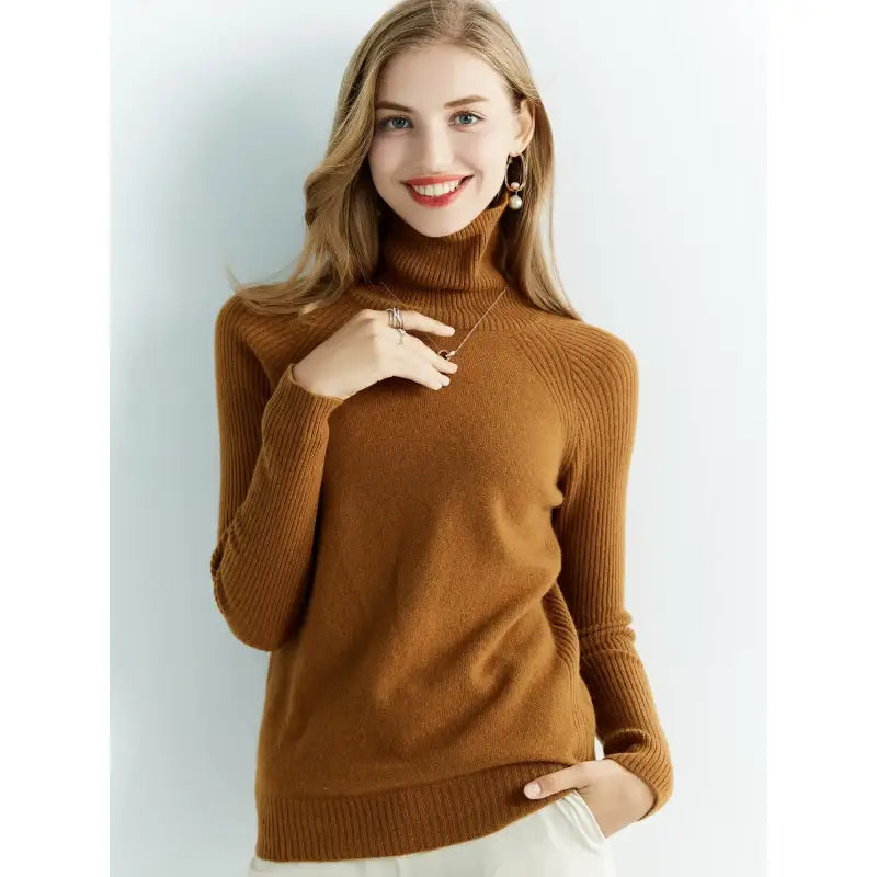 Suéter Gola Alta Feminino