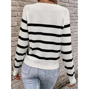 Suéter Listrado Feminino