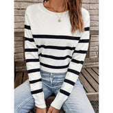 Suéter Listrado Feminino